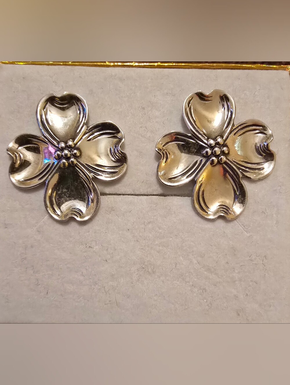 Beau Vintage Sterling Silver Earrings